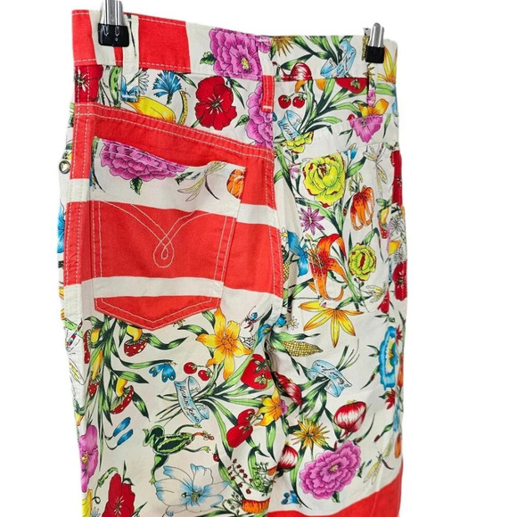 Moschino Jeans Vintage Floral Allover Print Size 27 Y2K Cotton - Picture 10 of 10